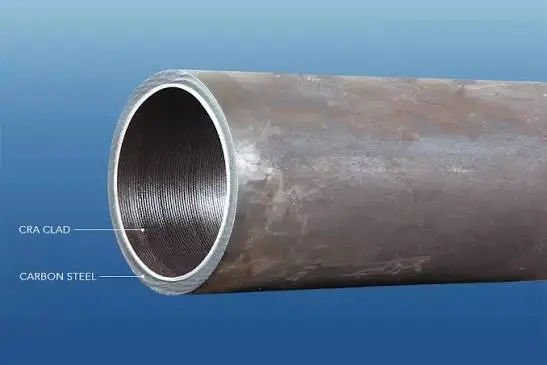 CRA-clad pipe